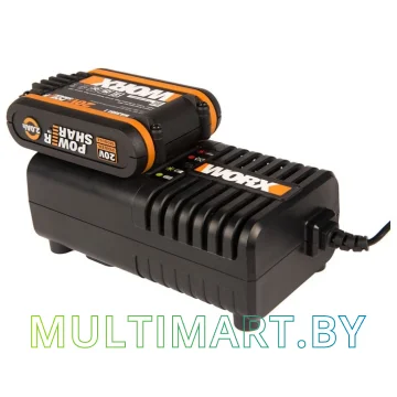 Аккумулятор с зарядным устройством Worx WA3880+WA3551.1 (20В/2.0 Ah + 14.4-20В) картинка 2